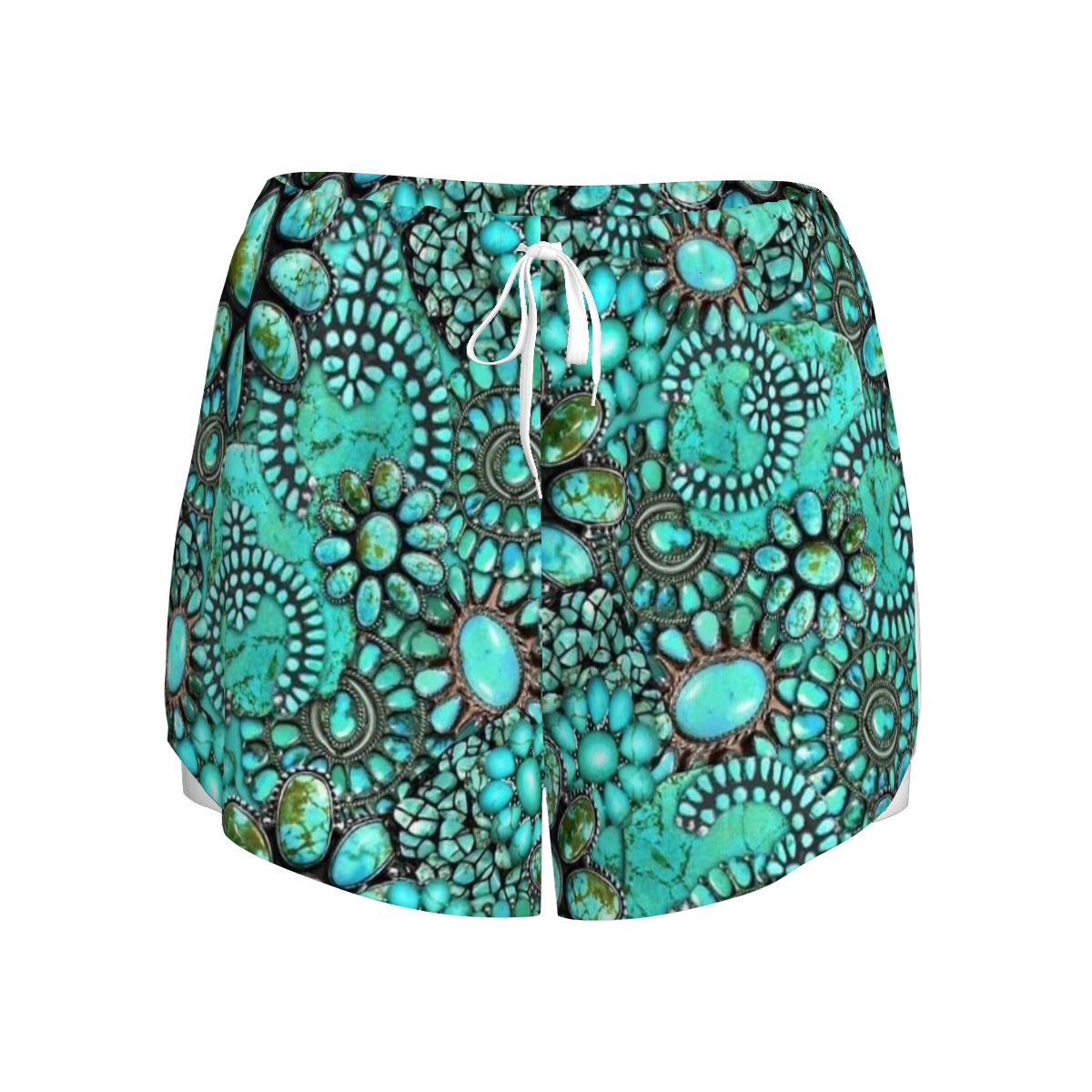 Double Layer Athletic Shorts for Women Rodeo Queen