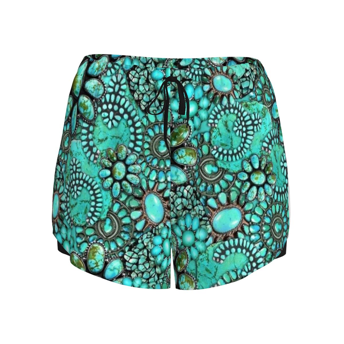 Double Layer Athletic Shorts for Women Rodeo Queen
