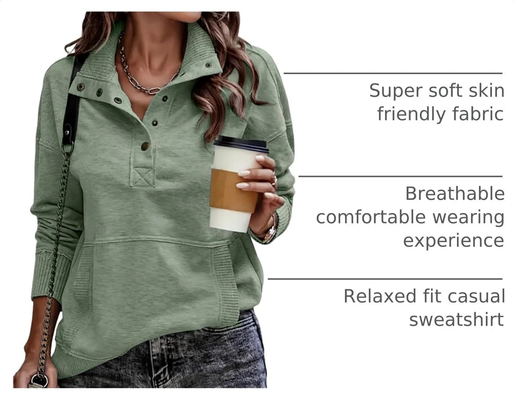 Lightweight Casual Long Sleeve Sweatshirt