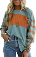 Dokotoo Oversized Color Block Top