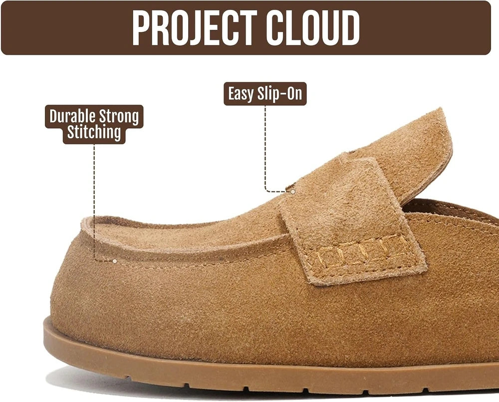 Genuine Leather Casual Clogs