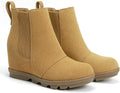 Athlefit Suede Chelsea Wedge Boots