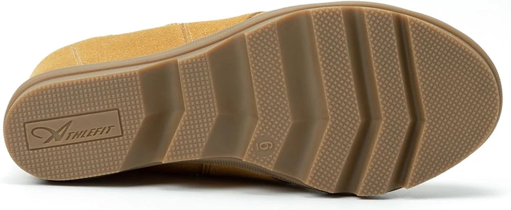Athlefit Suede Chelsea Wedge Boots