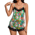 Women Cami Lace Pajama Set Ghostly Gurl