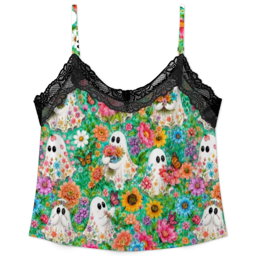 Women Cami Lace Pajama Set Ghostly Gurl