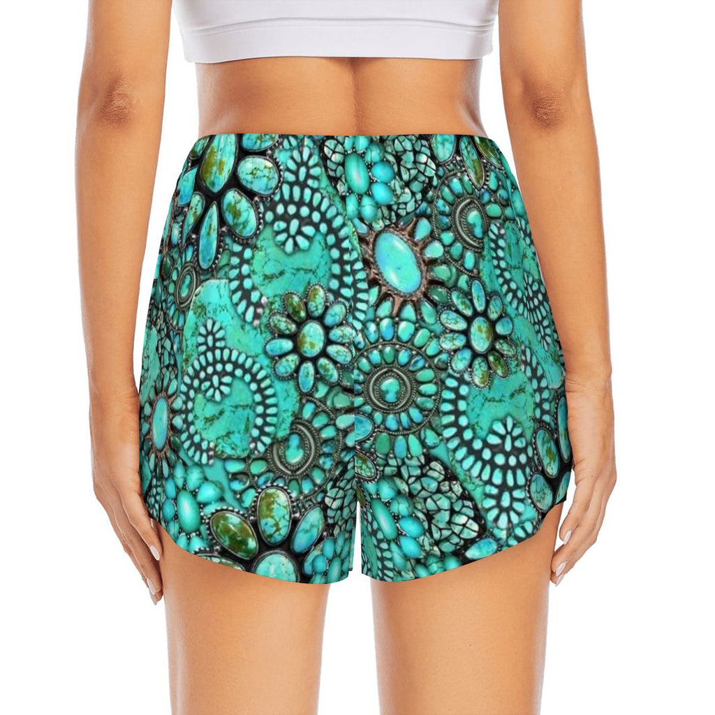 Double Layer Athletic Shorts for Women Rodeo Queen