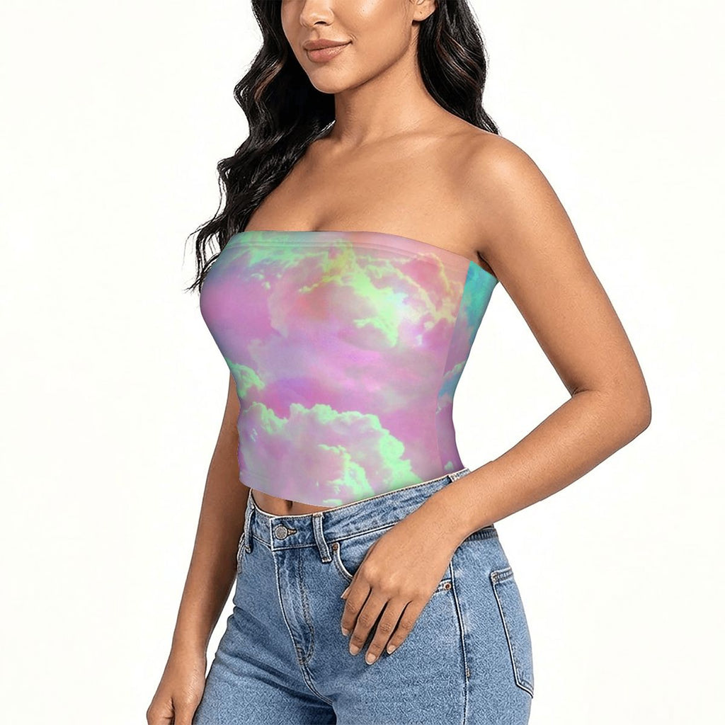 Tube Tops for Women Head in the Clouds