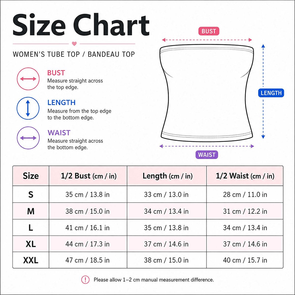 Tube Tops for Women Head in the Clouds