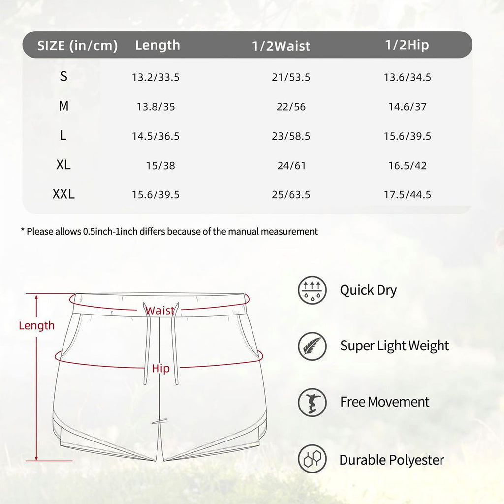 Double Layer Athletic Shorts for Women Rodeo Queen