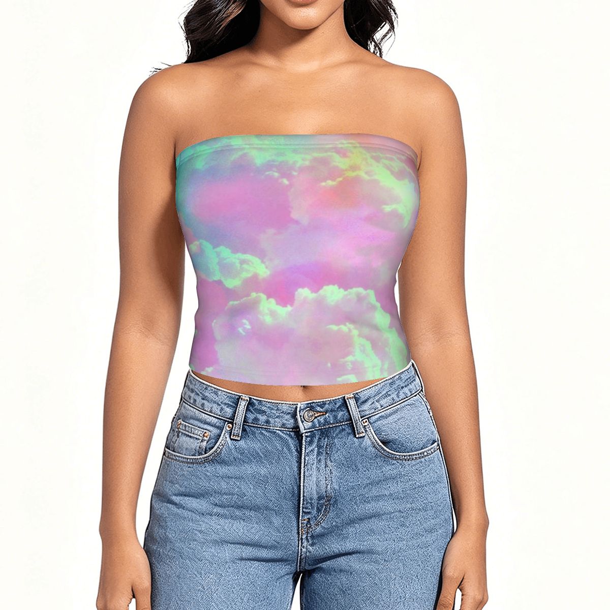 Tube Tops for Women Head in the Clouds